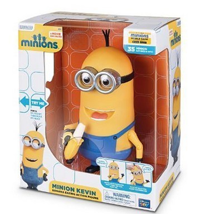 [小小兵KEVIN 吃香蕉] Minions 神偷奶爸 35種說話唱歌 互動玩偶