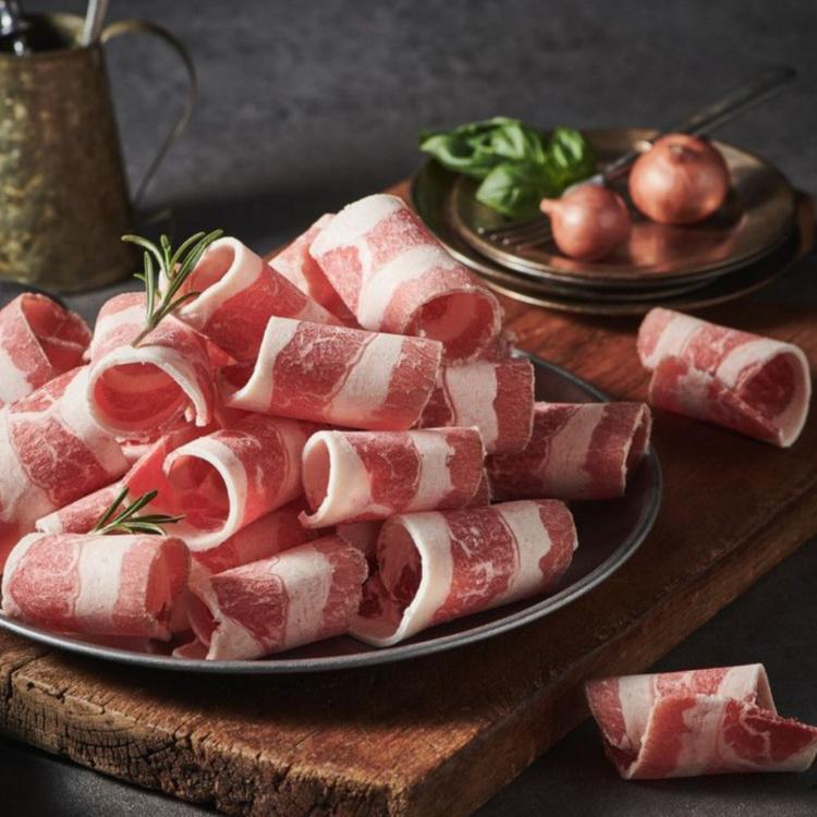 美國牛胸腹火鍋肉片(1000g/盒)