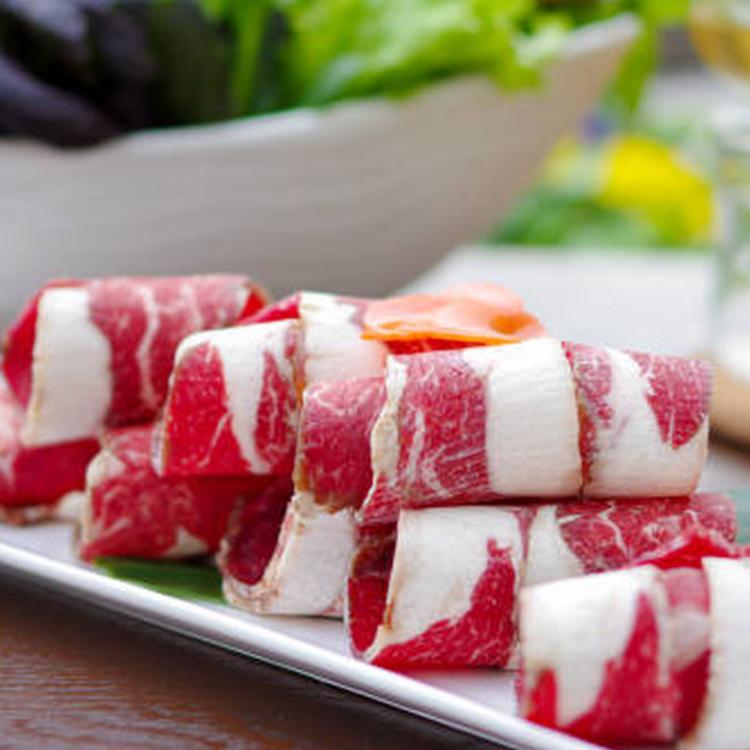 美國牛胸腹火鍋肉片(1000g/盒)