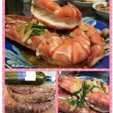 來自海洋的超大海草蝦，三尾入/盒，一盒一斤重!