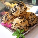 養生黑芝麻+雜糧原味泡芙 黑芝麻的香氣,勁爆的雜糧口感,太香了~(新品試吃嚐鮮價)8入裝(北海道特濃牛奶x4幸福原味x4) 特價：$120