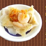 鮮蝦泡菜水餃～開店試吃價～5折 人間美味～特製超大手工水餃～限時特價～ 特價：$60