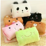『特』(預購)韓版可愛卡通動物暖手筒•抱枕(8款選) 特價：$95