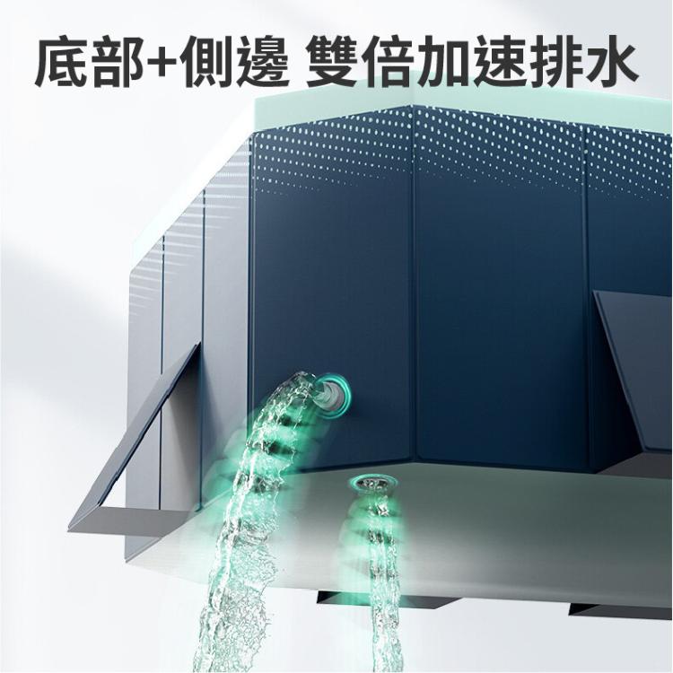 【DaoDi】免充氣折疊游泳池2.6米(附豪華戲水組)