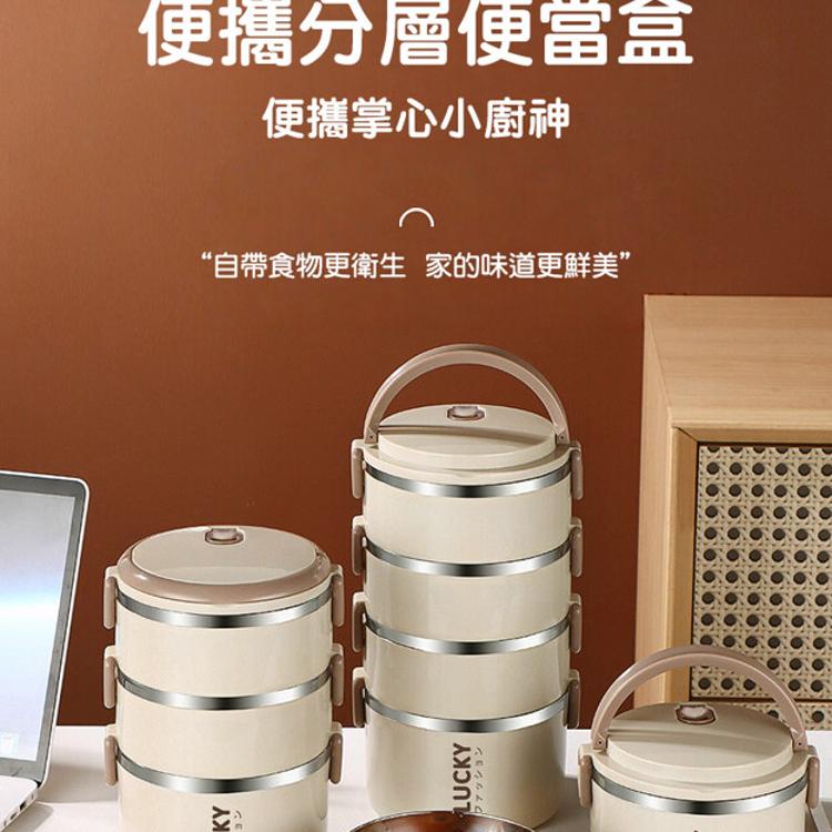 【CityStar】加厚不鏽鋼分層保溫便當盒 (雙層款)