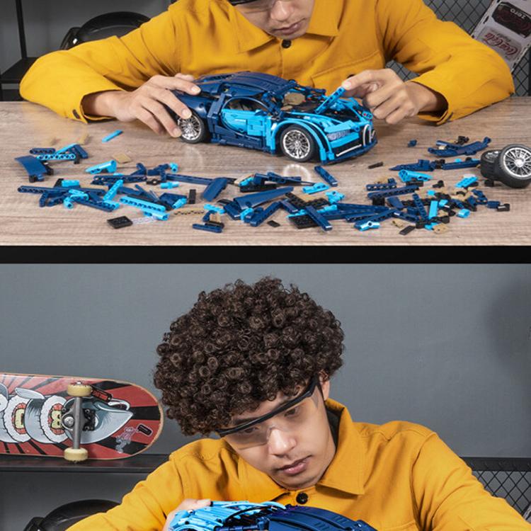 【CityStar】布加迪威龍拼裝積木賽車