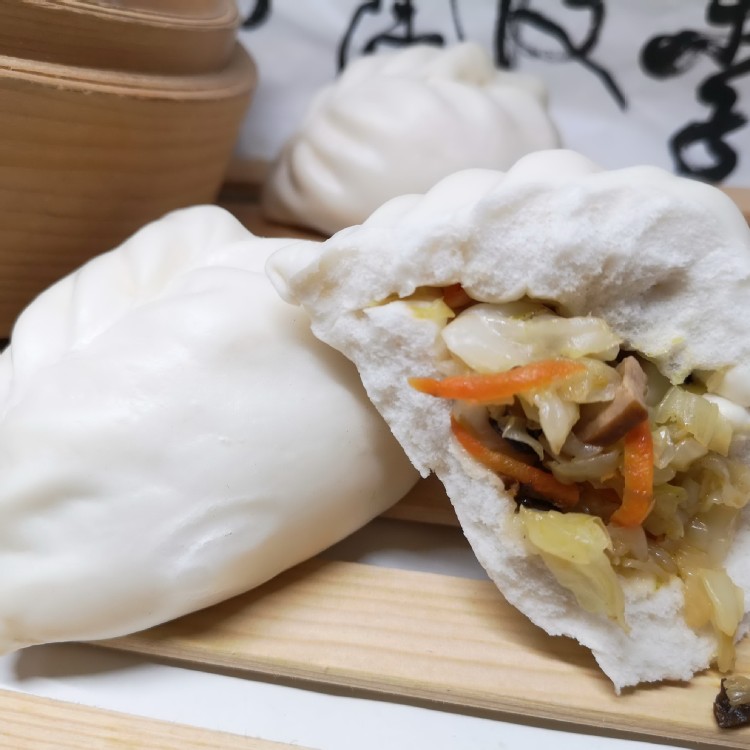 【吳媽媽包子】高麗菜素包