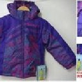 ☆【C1059】小女童厚鋪棉款專業雪衣外套 (防寒 抗水 防風)碼 5T紫豹紋