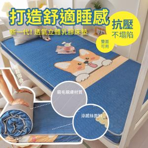 【DaoDi】五層冰絲乳膠床墊尺寸雙人軟墊(摺疊床墊)