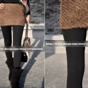 韓組 歐美時尚復古街拍風 超正單品 暖暖毛絨內搭褲裙