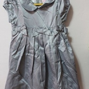 女童銀色小洋裝-2T