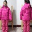 ☆【C1051】女大童款厚鋪棉專業雪衣外套 (防寒 抗水 防風)碼 6T合歡山玩雪