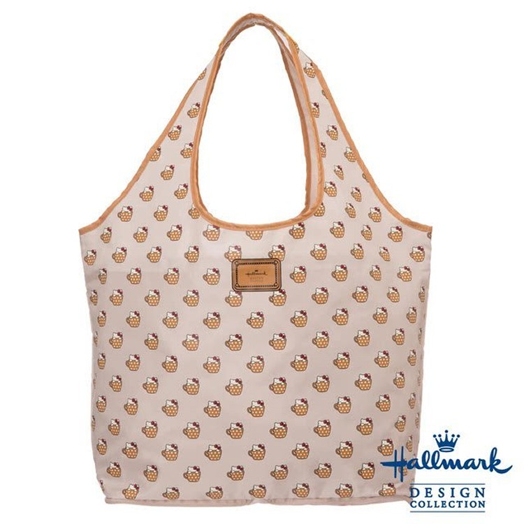 HALLMARK & HELLO KITTY 專櫃聯名款 托特包 可收納式 購物袋