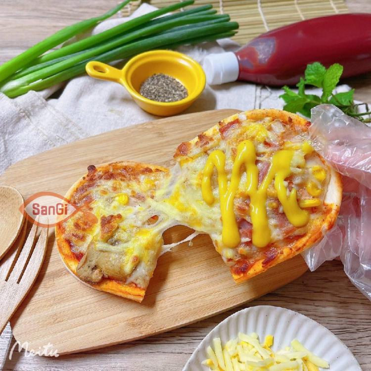 【賣魚的家】長圓PIZZA(培根/總匯/牛肉/夏威夷)