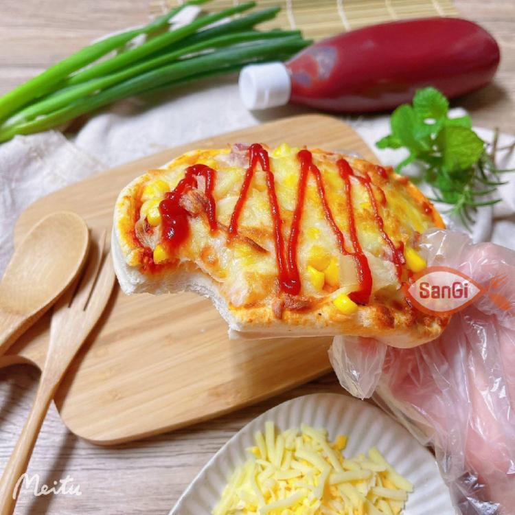 【賣魚的家】長圓PIZZA(培根/總匯/牛肉/夏威夷)