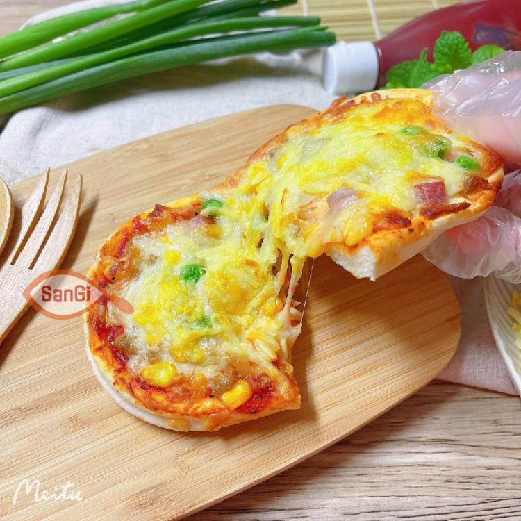 【賣魚的家】長圓PIZZA(培根/總匯/牛肉/夏威夷)
