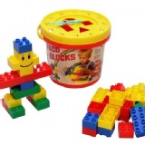 台灣製時鐘積木桶 特價：$95