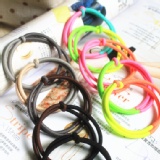 螢光色雙拼髮圈 特價：$89