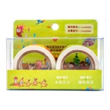 【益生堂凡吉力】綠光森活/水果吉力紙膠帶組_綠/黃(2入)～益生堂x大宇人聯名作品，日本和紙臺灣製!