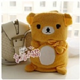 ^^喵^^ 優質日單輕松小熊 車載空調毯/毛毯