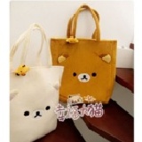 ^^喵^^ Rilakkuma輕松小熊 大號斜背包/購物袋