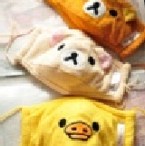 ^^喵^ 輕松熊立體毛絨保暖口罩 防塵口罩 附活性炭