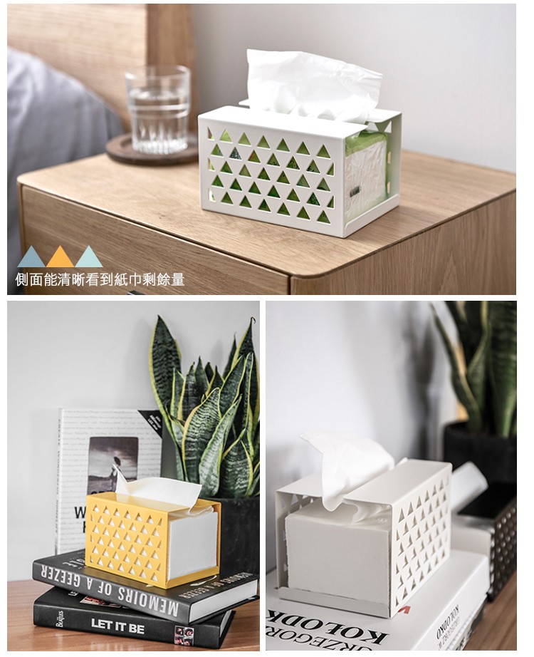 側面能清晰看到紙巾剩餘量。