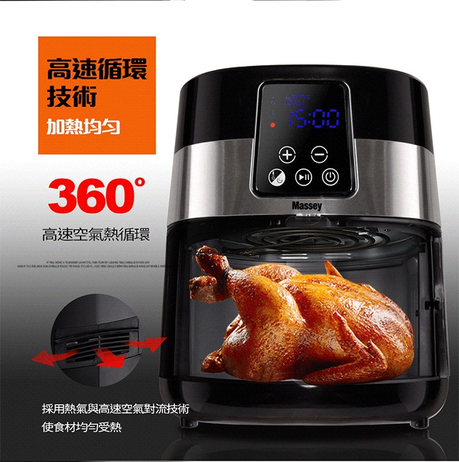 高速循環,加熱均匀,高速空氣熱循環,採用熱氣與高速空氣對流技術,使食材均匀受熱。