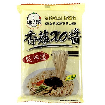 佳)饌，(添加黄金燕麥及山藥)，香0當，乾拌麵，金素。