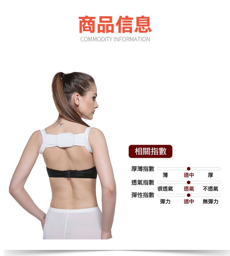 商品信息，相關指數，厚薄指數，透氣指數，很透氣，不透氣，彈性指數，無彈力。