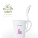 【玉米田】無毒健康環保500ML方圓杯(粉紅貓)