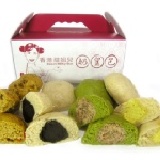 綜合組合E：原味奶酥（3顆）+ 抹茶紅豆奶酥（3顆）+ 芝麻奶酥（3顆）+ 養生堅果（3顆） （原價360元）