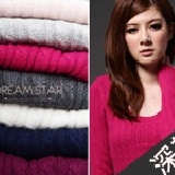 圓領麻花素面針織上衣（深灰）/件 特價：$279