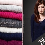 V領麻花素面針織上衣（灰）/件 特價：$279