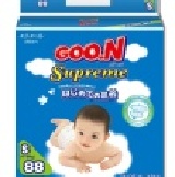 大王GOO.N紙尿褲黏貼型 S 88片*4串/箱(352片/箱) 【每片只要5.25元】