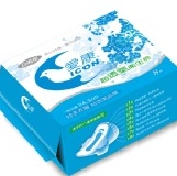 愛康天然環保抗菌衛生棉 - 日用（藍）：24.5cm/8片