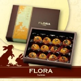 法式蛋黃酥禮盒+4入水果茶包 奢華典雅的禮盒包裝，送禮自用兩相宜 特價：$220