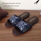 經典系列 - 靜音抗滑室內拖鞋 - 花漾-藍 特價：$85