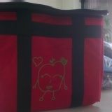 超耐用保冷袋-黑色紅織帶蘋果 特價：$279