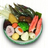日式柴魚昆布湯底+海鮮鍋物燉+烏龍麵 特價：$89