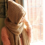 秋冬超保暖絨毛圍巾 咖啡 特價：$189