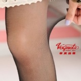 纖腿適壓三點強化彈性絲襪-黑色