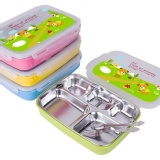 台灣SGS檢驗合格真正304不銹鋼扣式多格餐盤 特價：$249