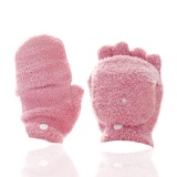 【Conalife】韓風可愛多功能半指翻蓋保暖手套 特價：$129