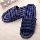 【Conalife】超柔軟PVC浴室乾爽麻繩紋涼拖鞋_男款1入 特價：$84