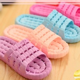 【Conalife】超柔軟PVC浴室乾爽麻繩紋涼拖鞋_女款1入 特價：$84