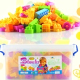 【Conalife】197粒收納箱百變拼裝軟積木組1入