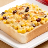 玉米葡萄起司厚片(奶蛋素)