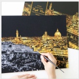 韓國Lago手刮城市金色夜景壁畫系列 特價：$149