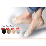 花邊蕾絲矽膠防滑隱形襪 特價：$40